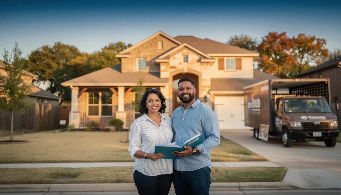 A professional team working on seasonal job changes mortgage approval texas 2026 solutions in a modern office environment