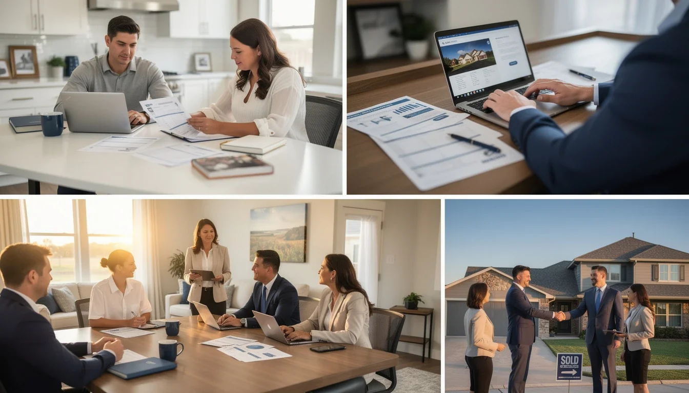 A step-by-step visual process guide demonstrating how mortgage pre approval negotiation texas works