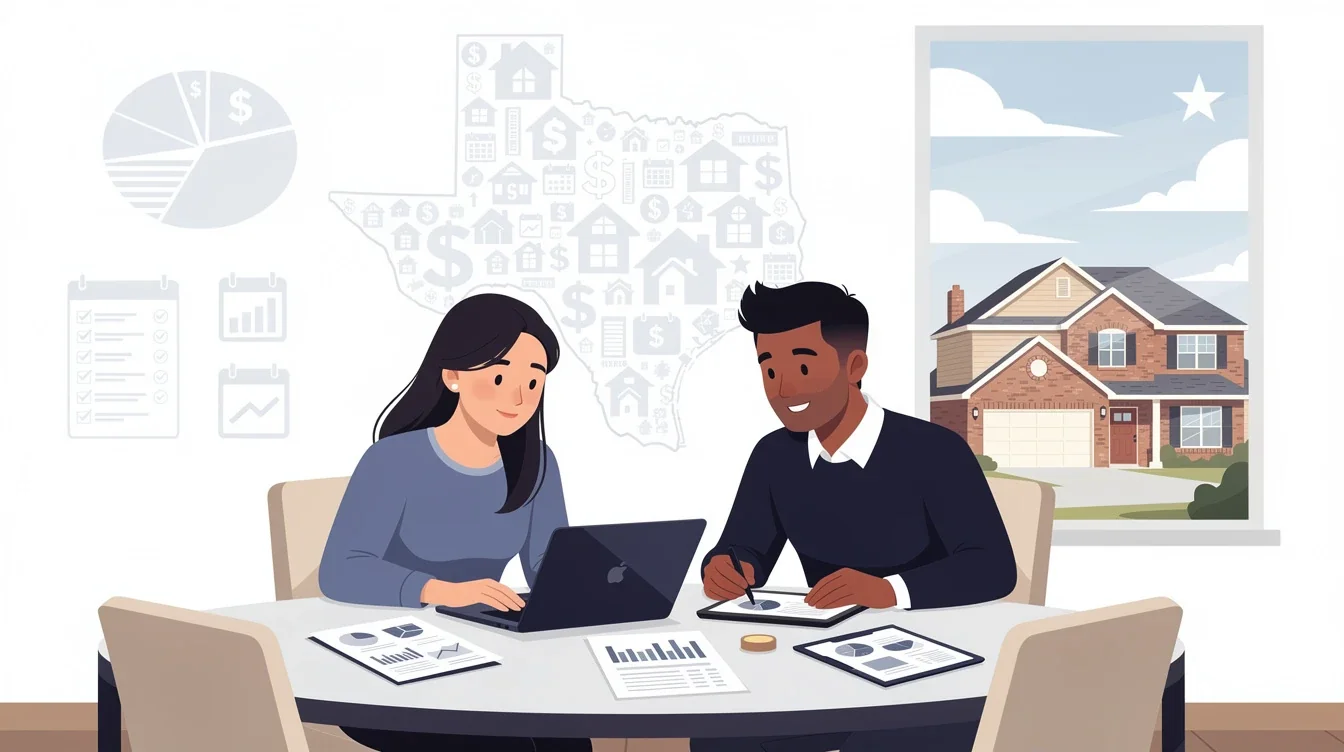 A summary infographic highlighting best practices for mortgage strategies for dual income households texas