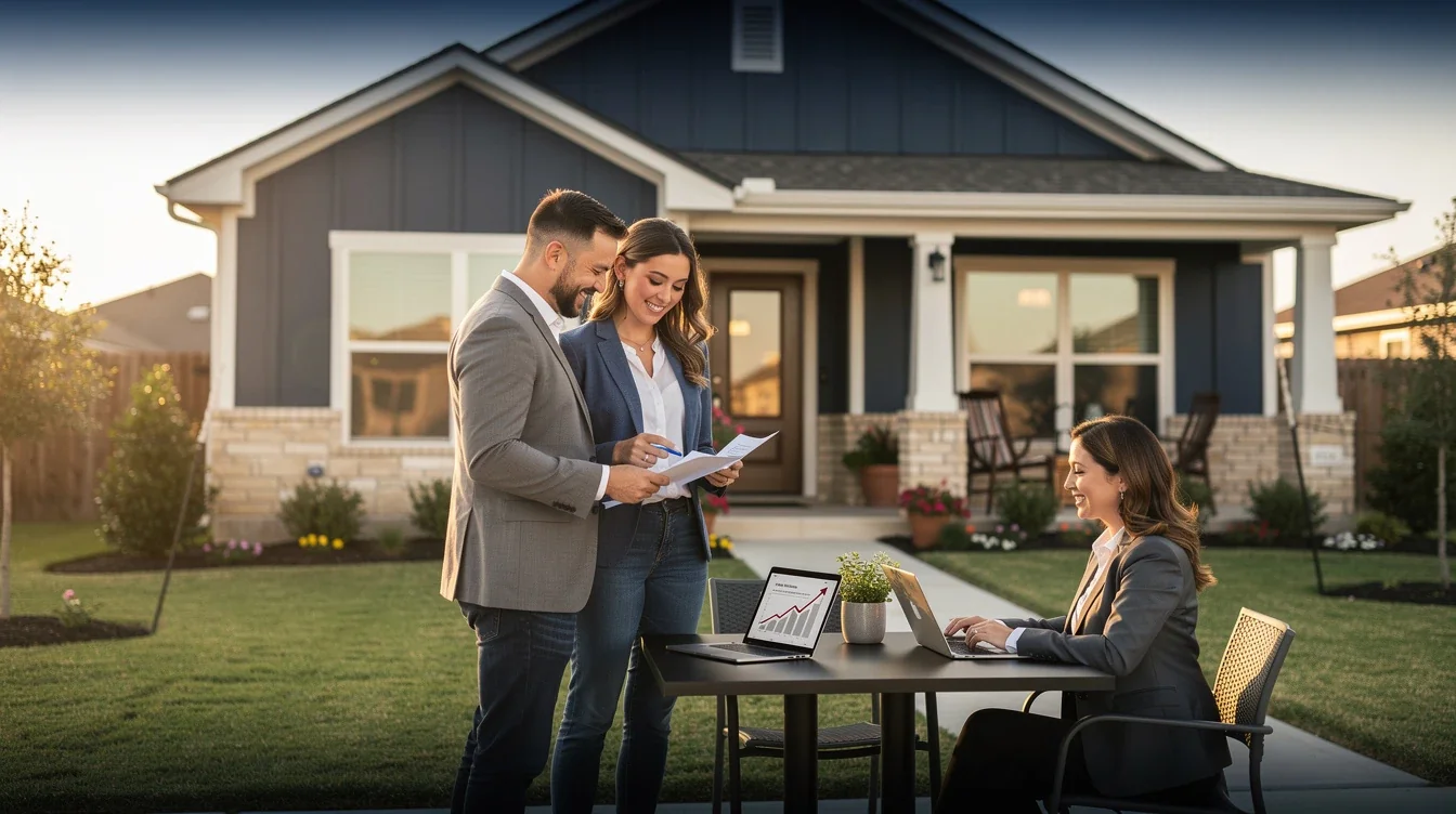 An illustrated diagram showing the key benefits of refinancing texas home loans rising interest rates 2026 strategies