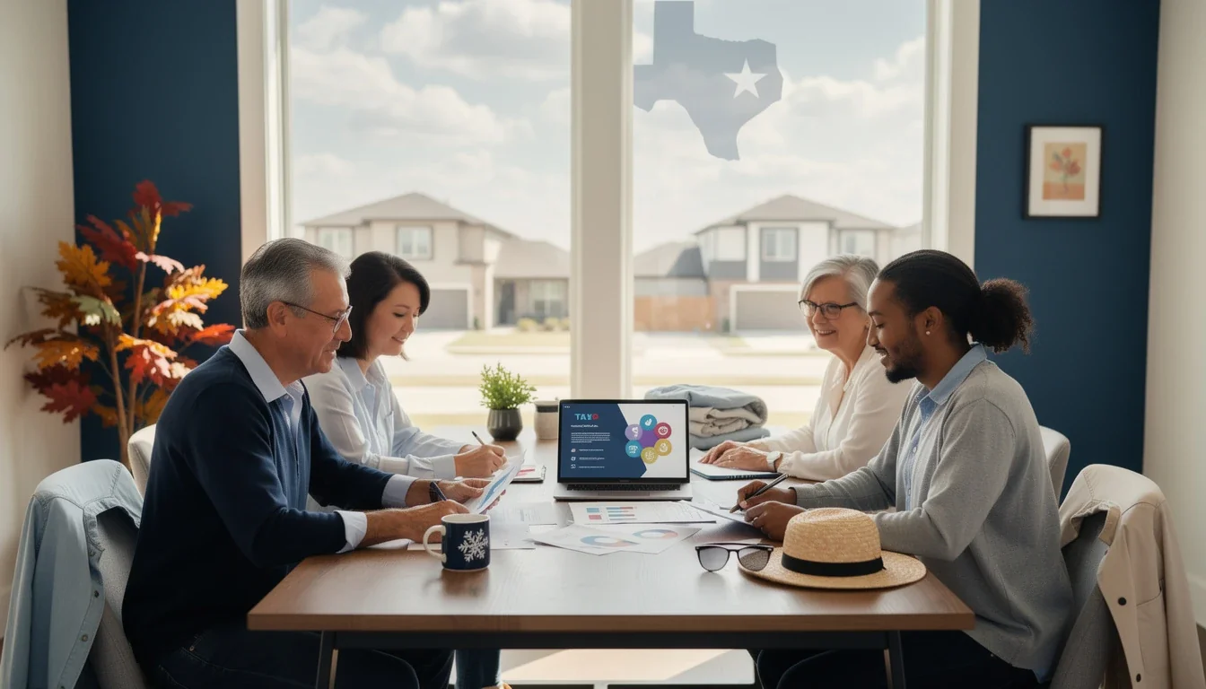 An illustrated diagram showing the key benefits of seasonal job changes mortgage approval texas 2026 strategies