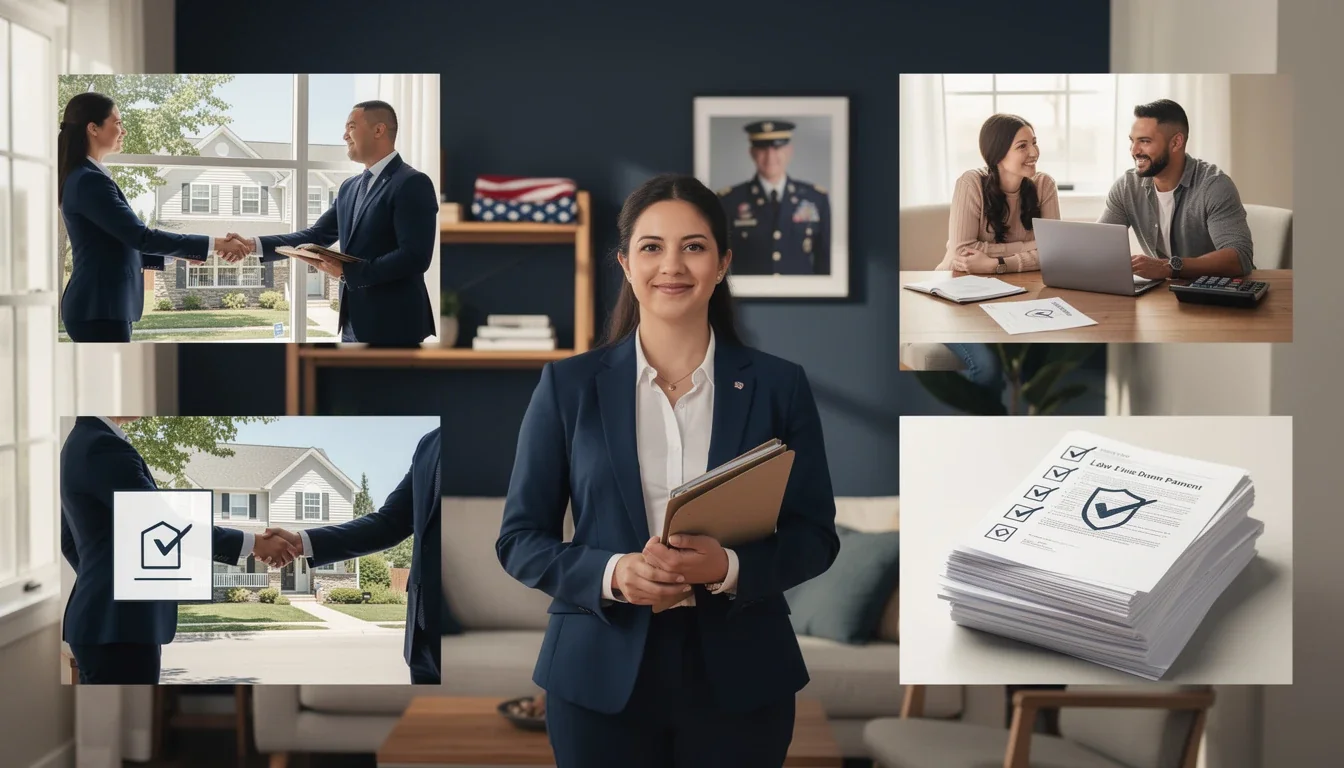 An illustrated diagram showing the key benefits of va home loan benefits for military spouses strategies