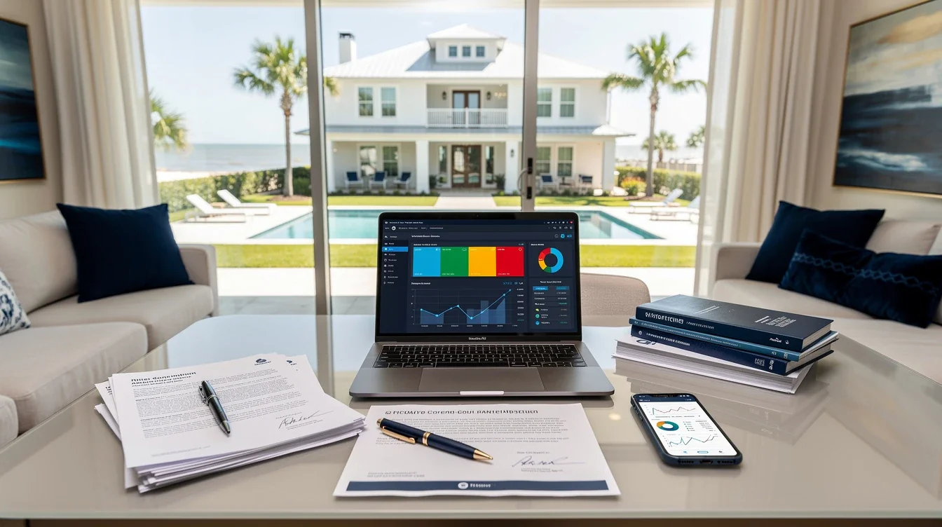 An illustrated diagram showing the key benefits of financing vacation rental property texas 2026 strategies