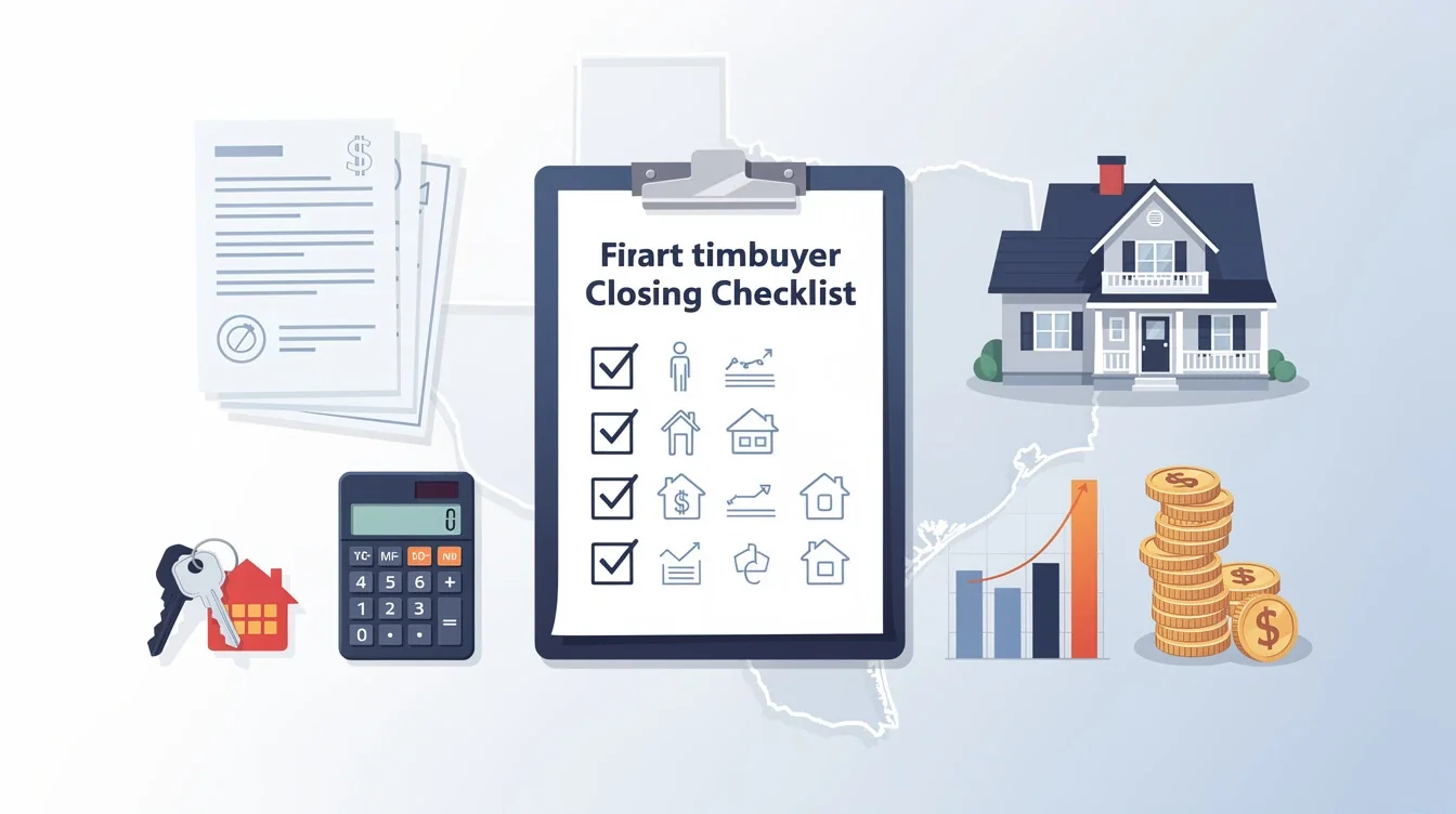 A summary infographic highlighting best practices for first time homebuyer closing cost checklist texas