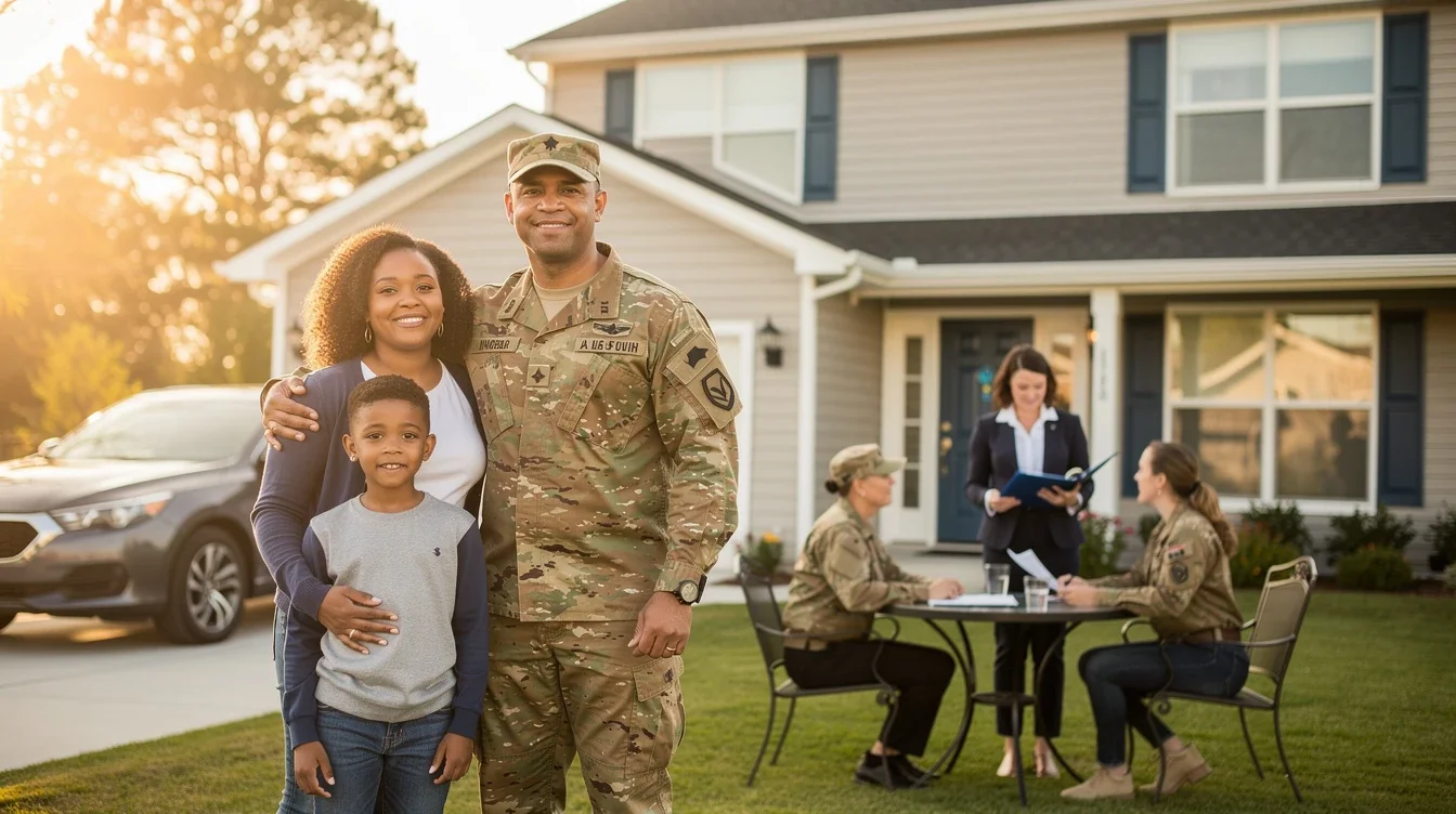 An illustrated diagram showing the key benefits of va loan entitlement benefits for military families strategies