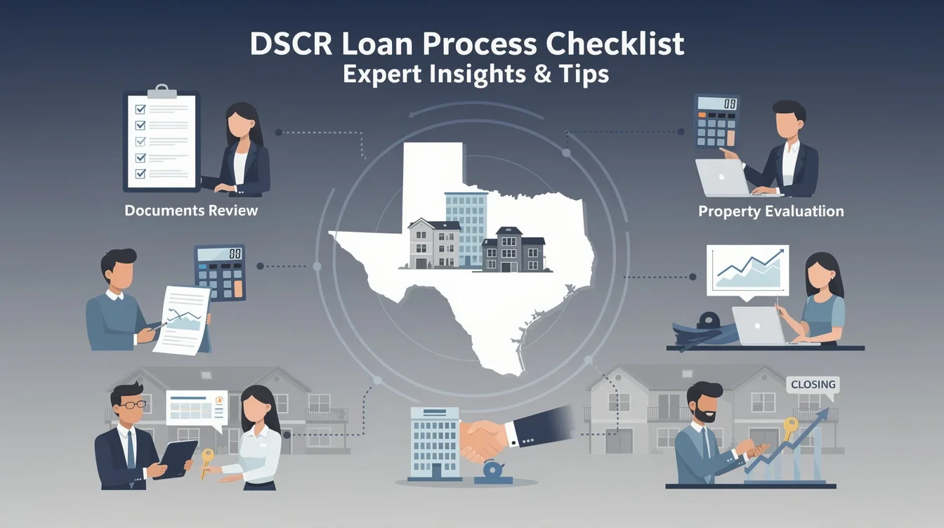 A summary infographic highlighting best practices for dscr loan process checklist for texas investors