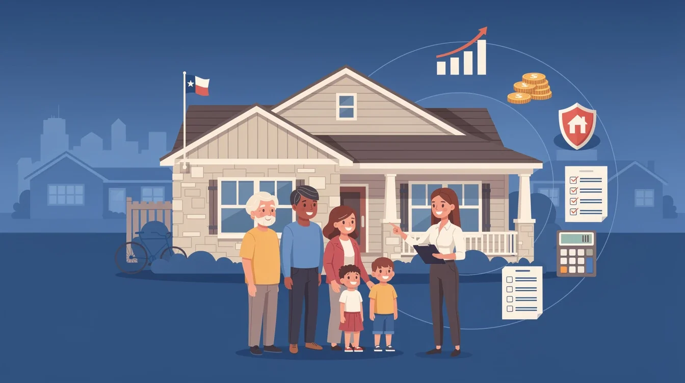 A summary infographic highlighting best practices for mortgage approval for multi generational homes texas