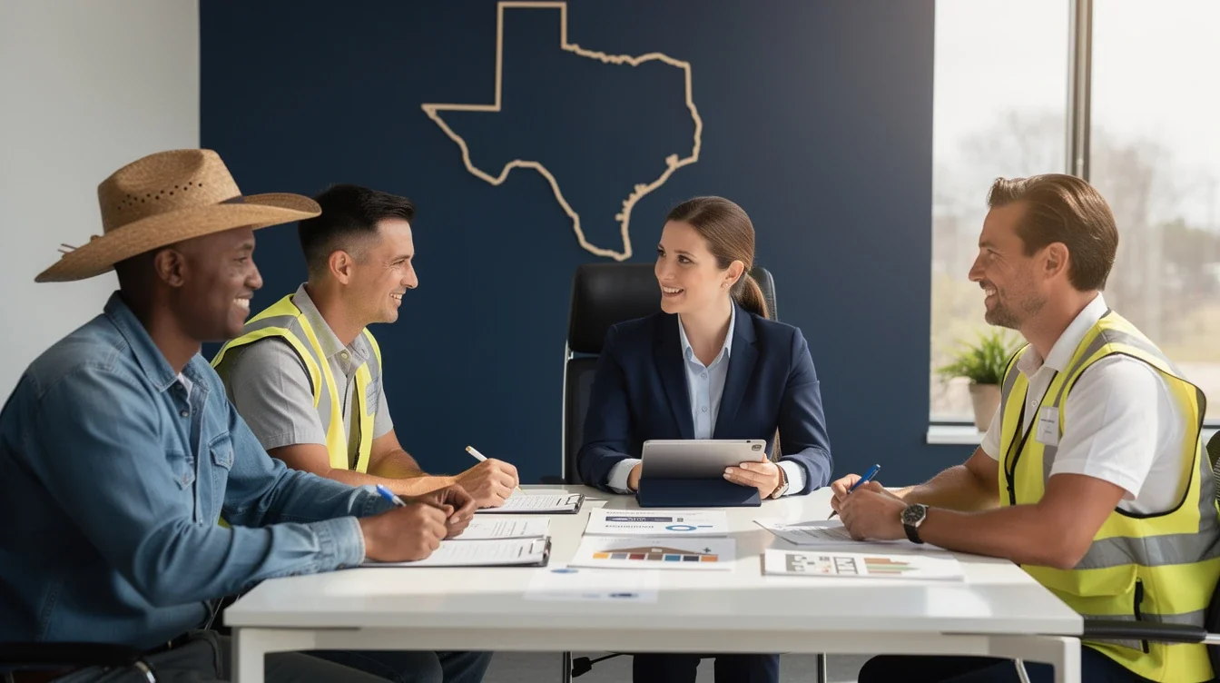 An illustrated diagram showing the key benefits of seasonal worker mortgage options texas strategies