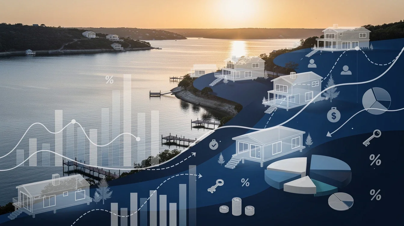 A summary infographic highlighting best practices for vacation home financing lake travis texas