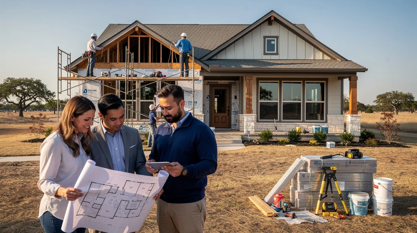 An illustrated diagram showing the key benefits of construction to permanent loans texas remodeling strategies