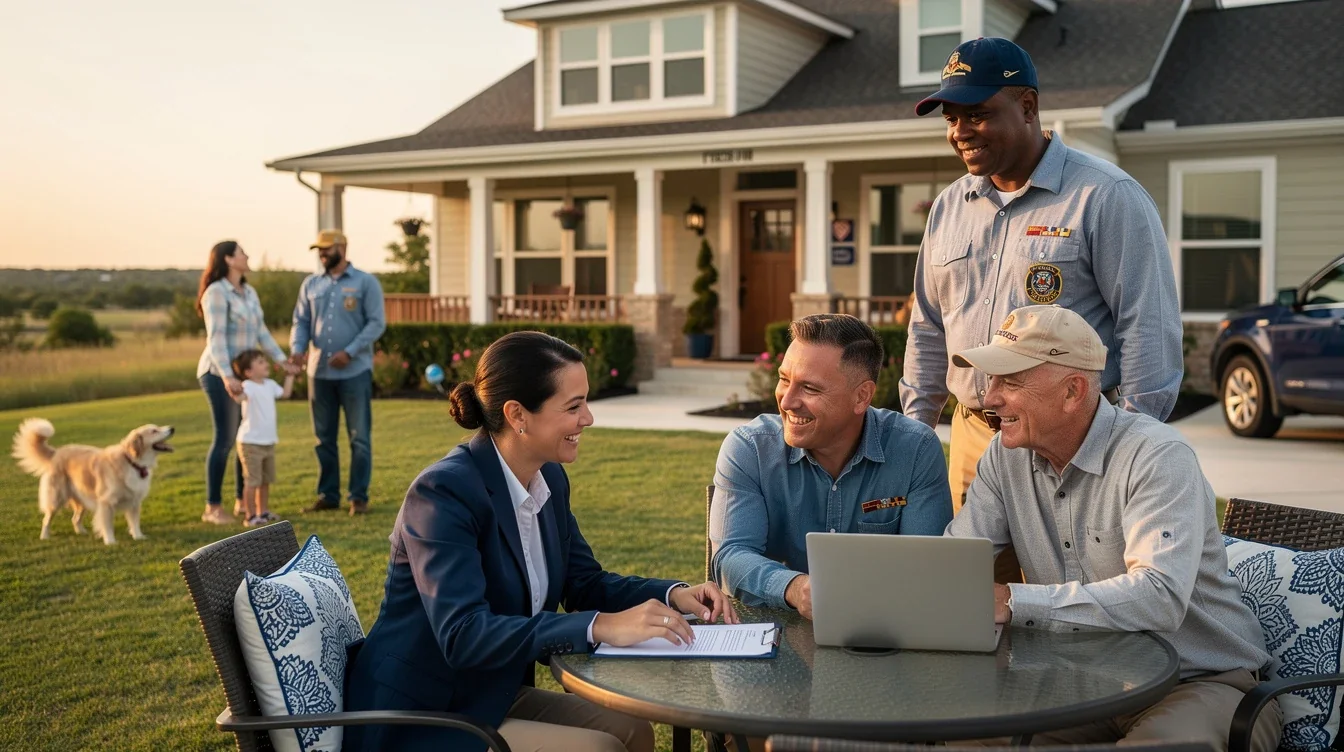 An illustrated diagram showing the key benefits of va home loan myths texas veterans strategies